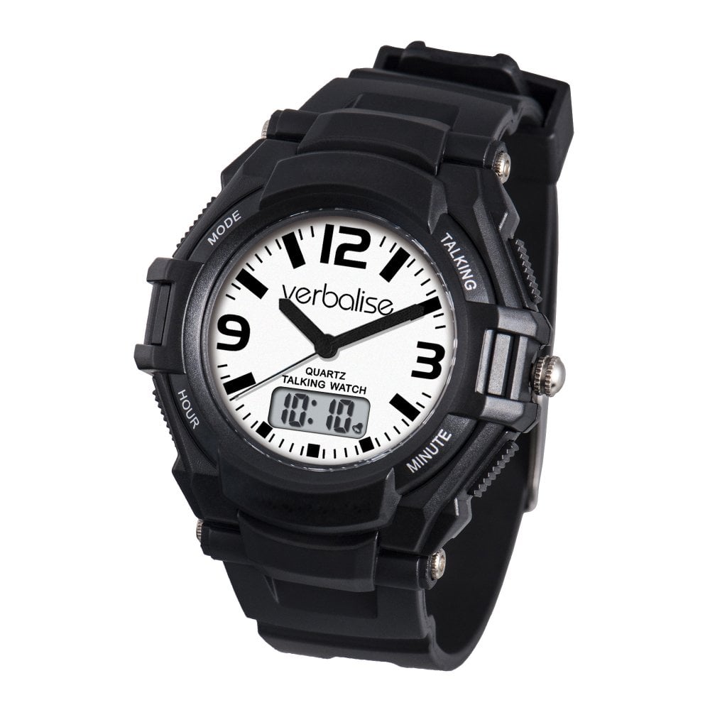 Talk05 Easy-to-See Talking Watch, Digital and Analogue Displays Spor