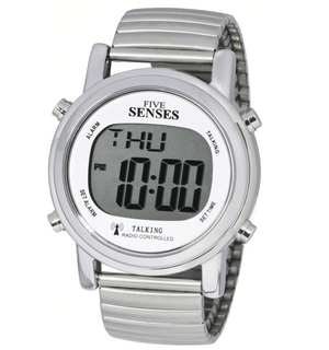 Unisex Atomic Digital Talking Watch with Loud Alarm Clock for Visually impaired