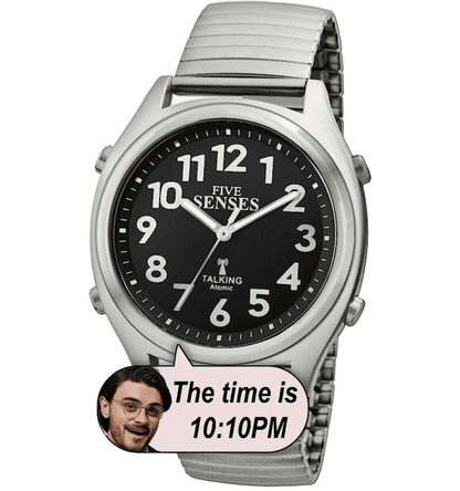 1100 - Atomic English Talking unisex Watch with Loud Alarm