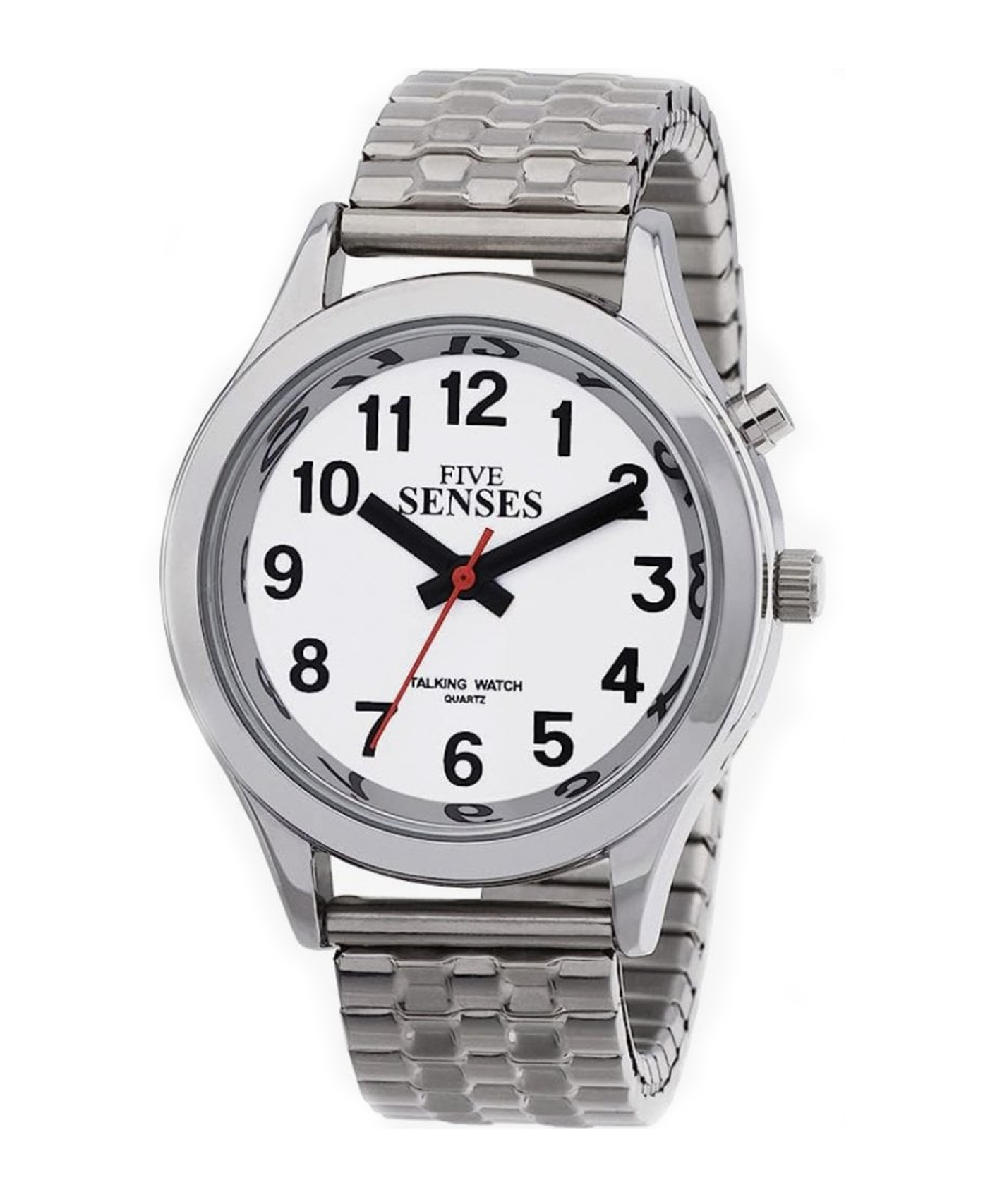 Ladies 2nd Gen Talking Watch - Silver-Tone Alarm Day-Date - 1156