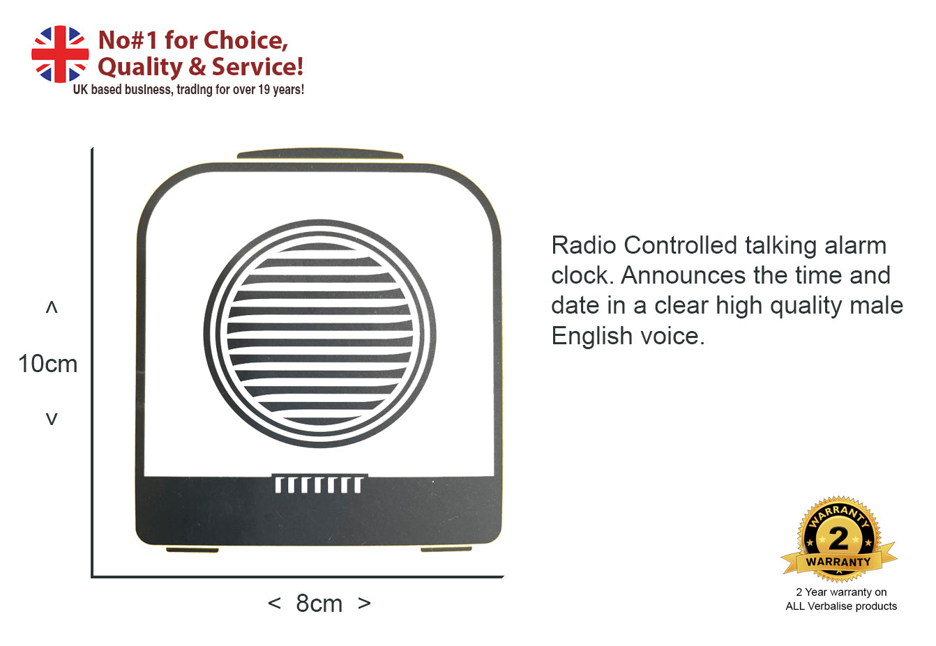 RNIB's radio controlled talking alarm clock