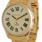 Mens Radio Controlled Dual Voice Talking Watch, Gold Plated with Bracelet Strap