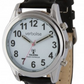 VLRC-209 - Ladies Silver Radio Controlled Talking Watch with Date and Alarm