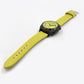 VBK93-SUN Unisex Easy-See Yellow Face Radio Controlled Talking Watch with Date, Alarm, Genuine Leather Yellow Strap