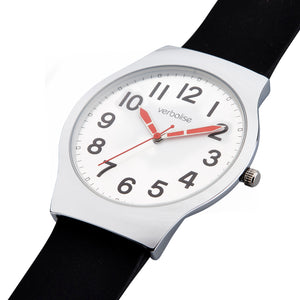 VEC-20 Men's Easy-to-See Slimline Waterproof Watch 5ATM Swim-Shower White Face