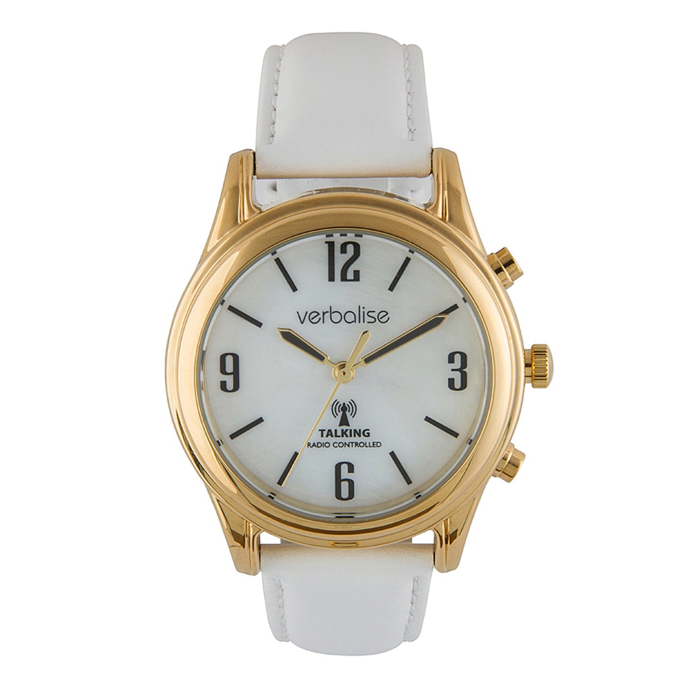 VLRC-208 Ladies Gold Plated Talking Watch with a choice of watch straps