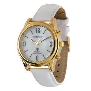 VLRC-208 Ladies Gold Plated Talking Watch with a choice of watch straps