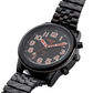 Mens Urban Talking Watch with Black Leather Pin or Expanding Strap