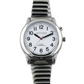 Mens Talking Watch 8 Daily Alarms with stylish contrasting hands