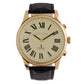 Mens Radio Controlled Dual Voice Talking Watch, Gold Plated with Bracelet Strap