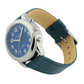 Men's Radio Controlled Talking Watch with Date, Alarms, stylish blue dial