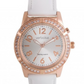 VSWA-RG - Ladies Rose Gold Plated Talking Watch Embellished with 42 Swarovski Crystals