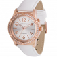 VSWA-RG - Ladies Rose Gold Plated Talking Watch Embellished with 42 Swarovski Crystals