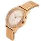 VSWA-RG - Ladies Rose Gold Plated Talking Watch Embellished with 42 Swarovski Crystals