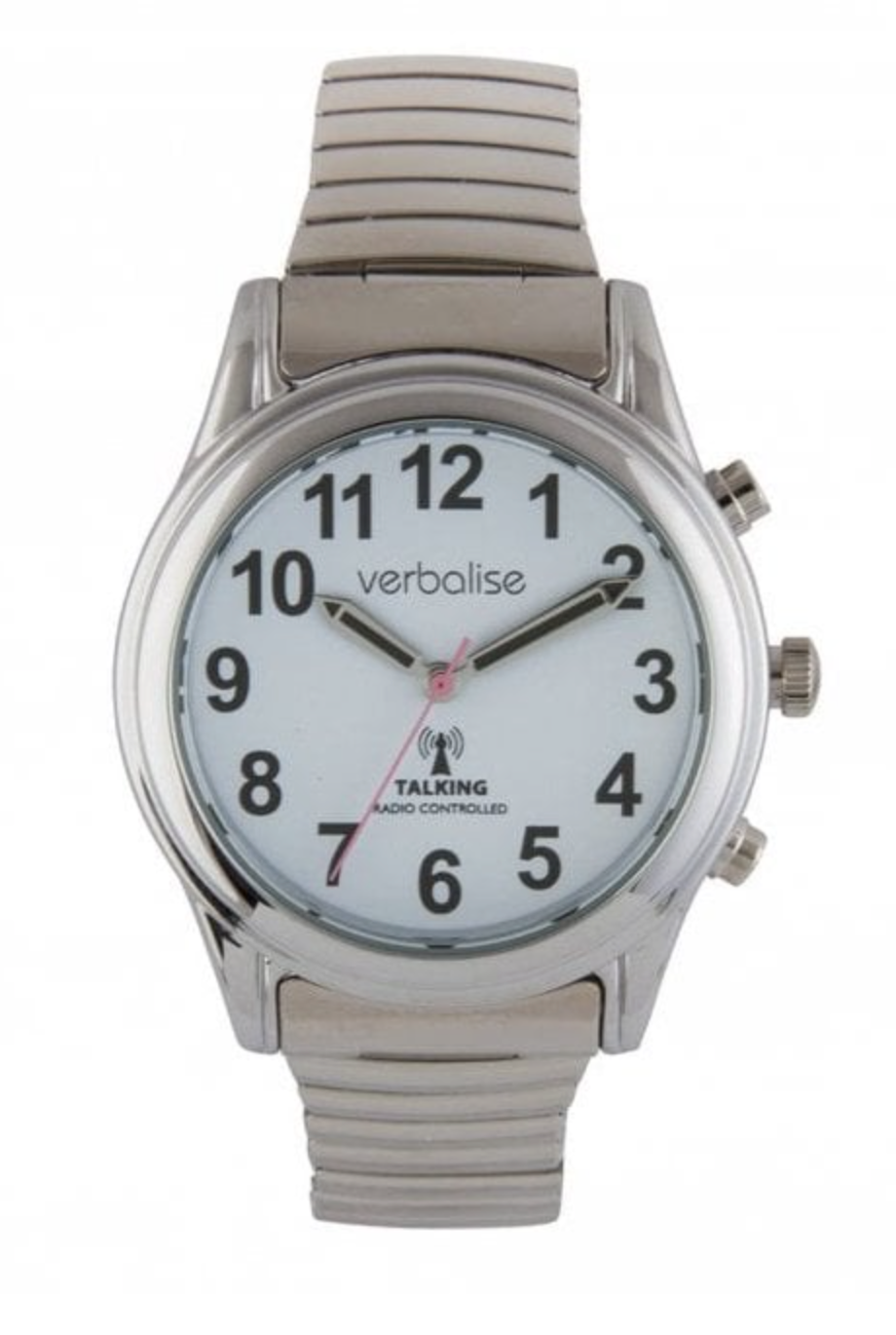 Ladies Talking Watch VLRC-209ES with stainless steel expanding strap